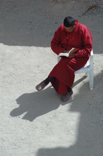 Monk in Hemis Monastery
