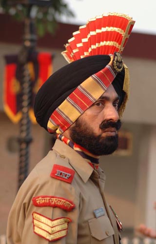Soldier at Wagha Border