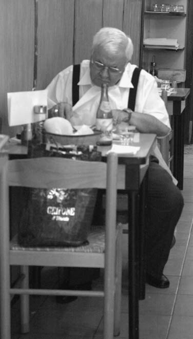 Italian Man in a Trattoria
